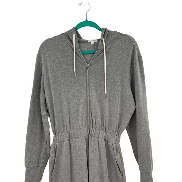 WeWoreWhat Leisure Hooded Sweatsuit Jumpsuit Long Sleeve Hoodie Gray‎ Size Small - Picture 4 of 13